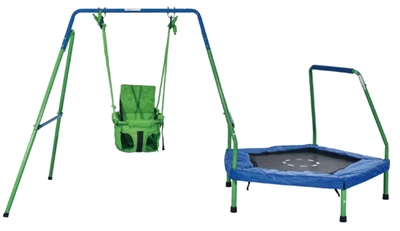 Balanço júnior + trampolim para uso externo e interno